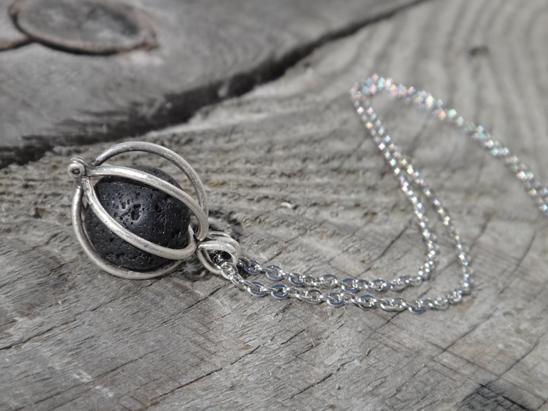 Diffuser Necklace. Lava Bead Aromatherapy. Healing Necklace. Etsy