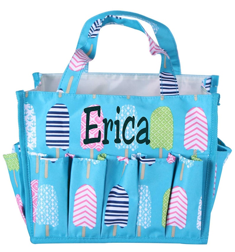 Small Fashion Organizing Tote Bag 12 Outside Pockets Etsy