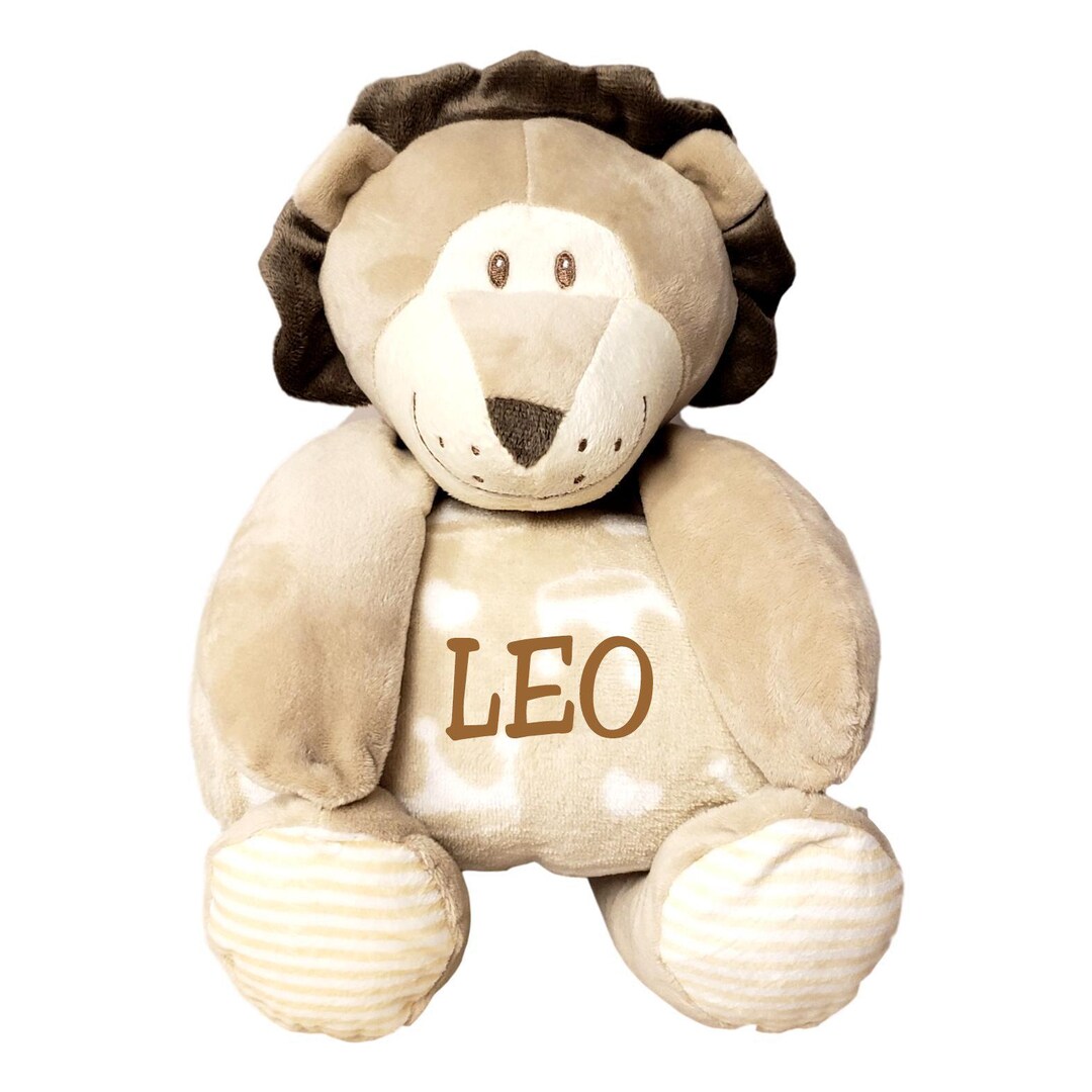 Personalized Soft Lion Plush & Baby Blanket Gift Set - 9.5" Stuffed ...