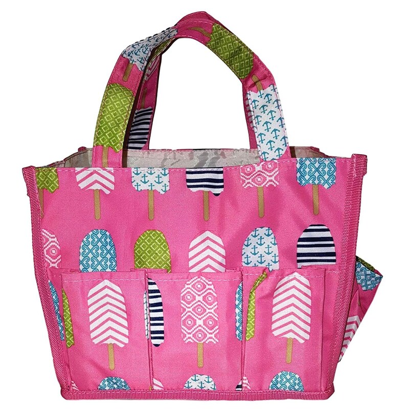 Small Fashion Organizing Tote Bag 12 Outside Pockets Etsy