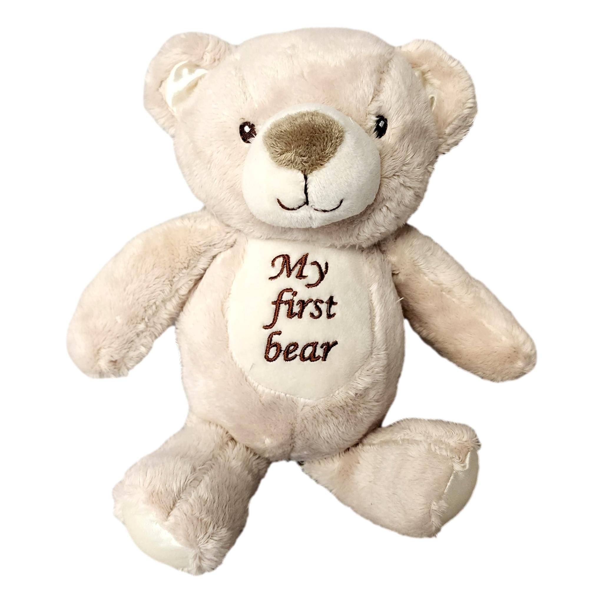 SONA G DESIGNS Plush My First Bear Light Tan 10 inch Tall Etsy