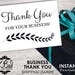 Printable Business Thank You Cards - Thank you for your Business! - Shipping Card - INSTANT DOWNLOAD - Digital Download