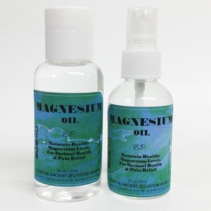 Pure Magnesium Chloride Spray 2 OZ And 4 OZ Refill