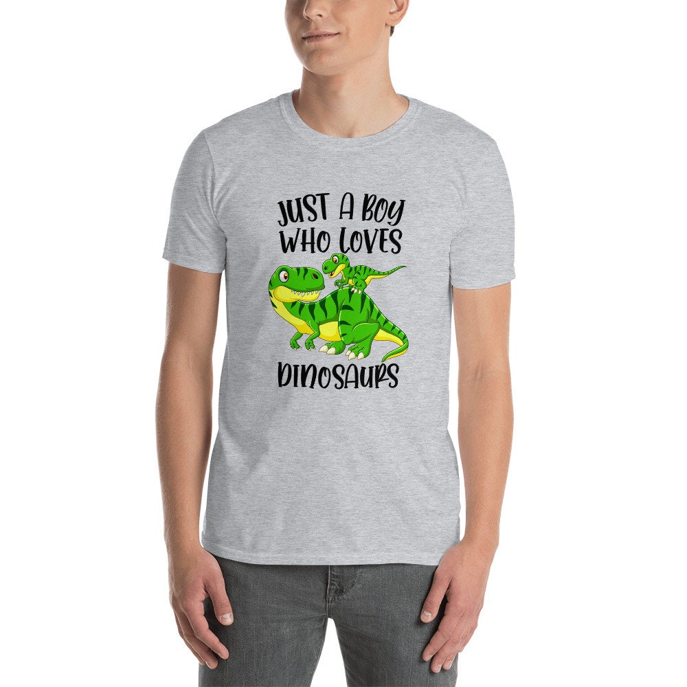 Just A Boy Who Loves Dinosaurs Shirt Dinosaur Shirt Dinosaur | Etsy