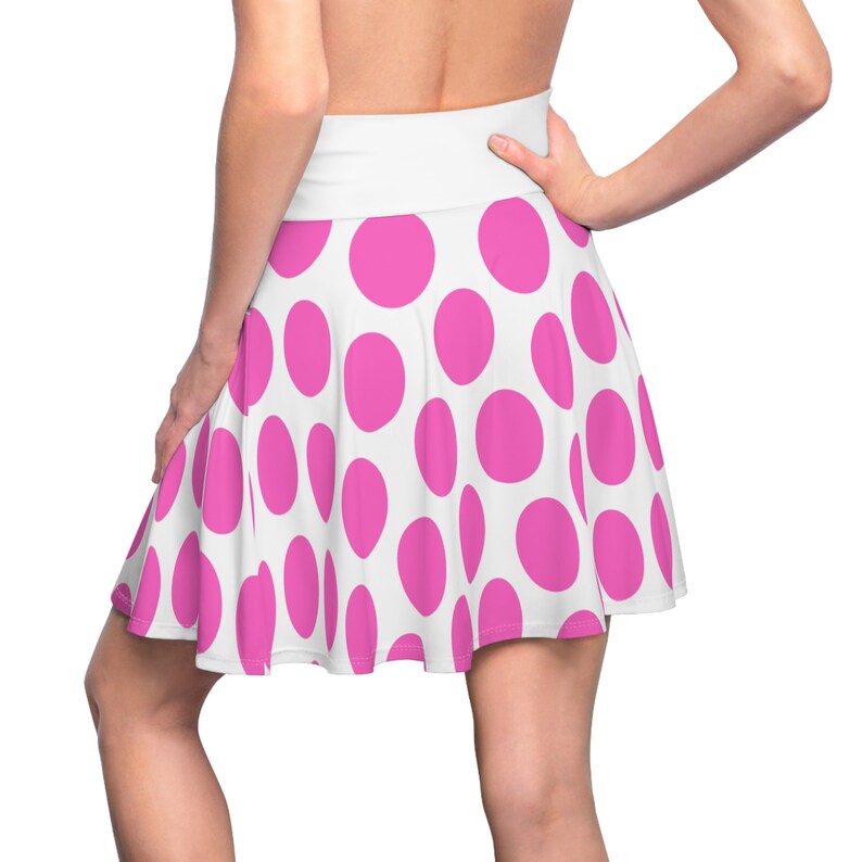 Polka Skirt Tiered Black Pink Waist Basque Sweet Dots Dress