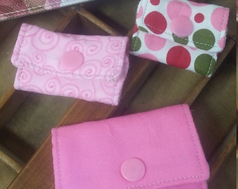Fabric Cord Keepers: Pink Cotton Cord Organizer Set