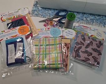 Beginner Sewing Kit Bundle #2: 5 Easy DIY Projects with Video Tutorials