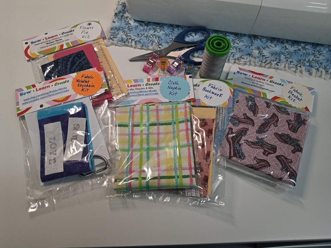 Beginner Sewing Kits 2/ DIY Kit / Learn to Sew / Sewing Kits With Video Tutorial / Beginner