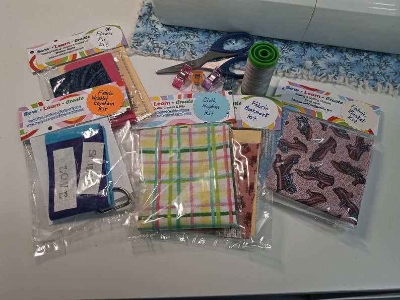 Beginner Sewing Kits 2/ DIY Kit / Learn to Sew / Sewing Kits With Video