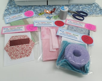 Beginner Sewing Kit Bundle #1: 5 Easy DIY Projects with Video Tutorials