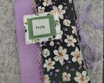 Bible Junk Journal Starter Kit - Beginner Friendly, Green & Purple Journal, Diary