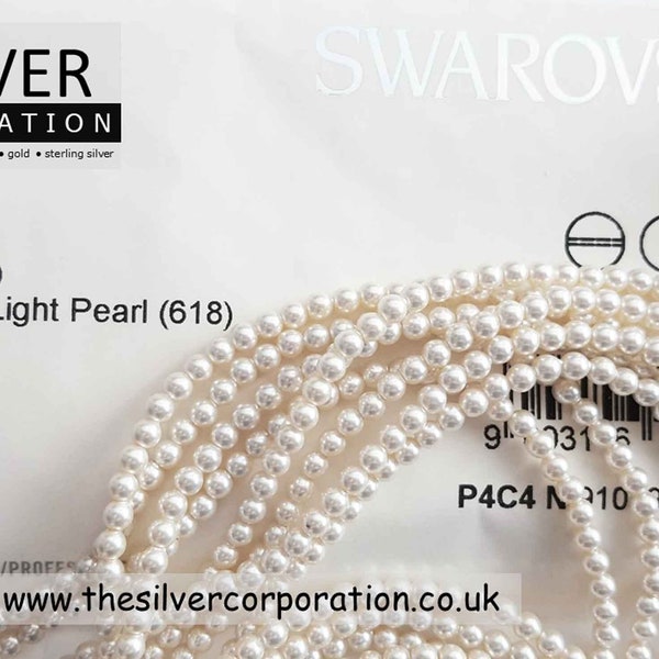 Swarovski 5810 3mm creamrose light pearl beads | pack sizes 12 / 24 / 50 / 100 / 200 / 600 [our ref: 18-0048]