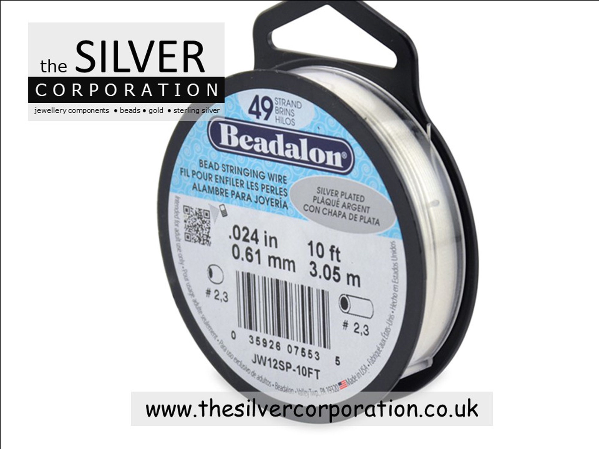 Beadalon 7 Strand Beading Wire - Stainless Steel Stringing Wire For Jewelry Making