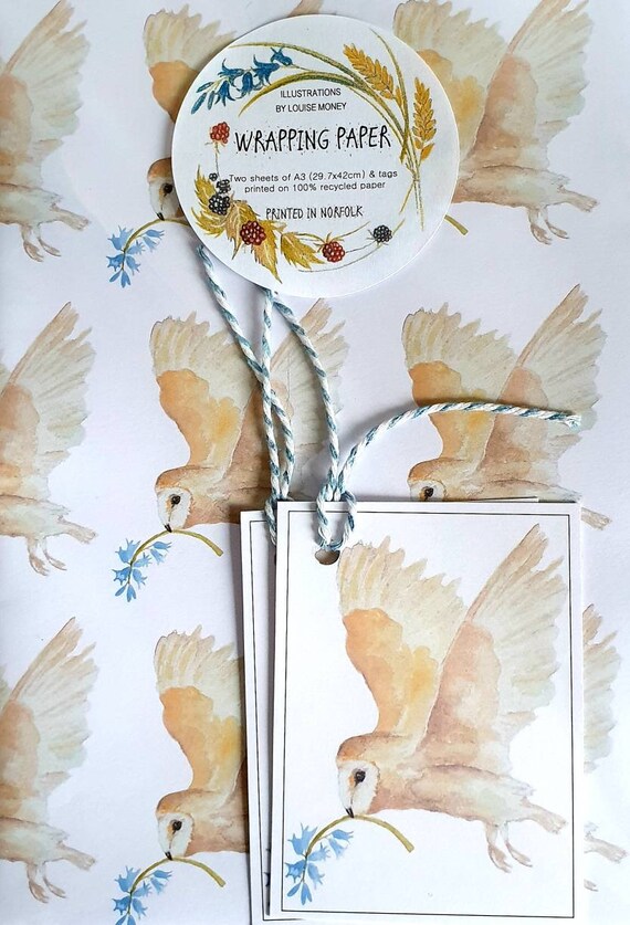 Owl 2024 wrapping paper