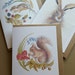 Squirrel Card. Hand Painted Squirrel Printed on Recycled Card. Wildlife ...