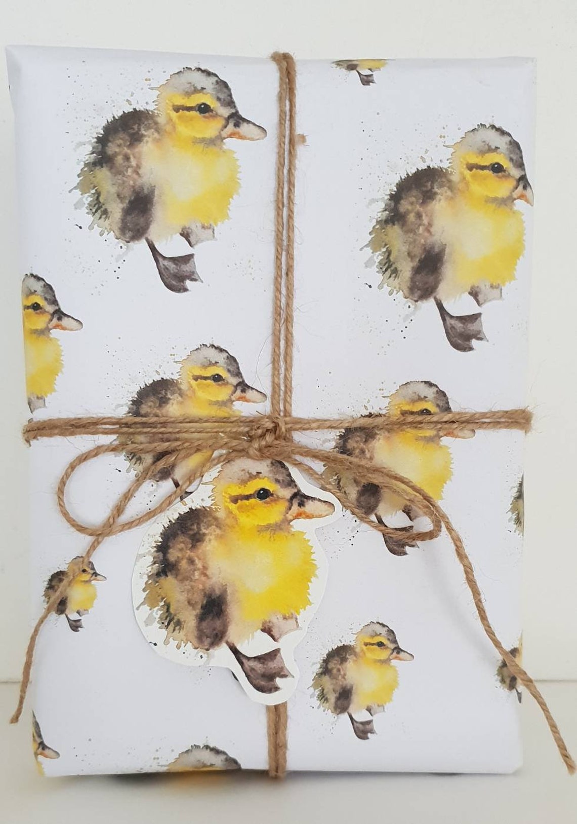 Duckling Wrapping Paper. Duck Wrapping Paper. Duckling Gift Etsy UK