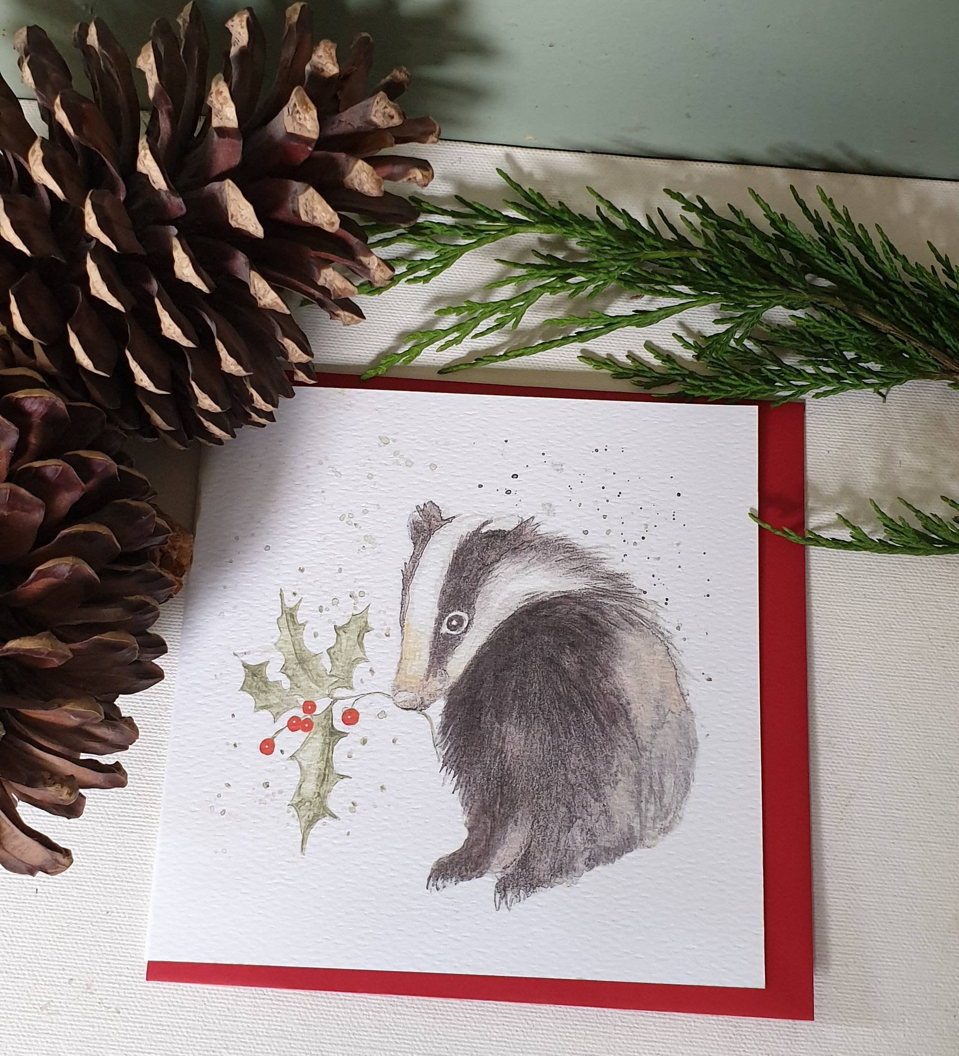 Badger christmas cards Clearance