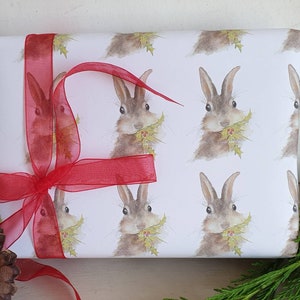 Bunny Christmas wrapping paper. Rabbit wrapping paper. bunny gift wrap. rabbit gift wrap. bunny present. bunny wrapping paper. bunny lover