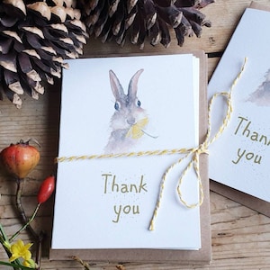Hase Dankeskarte. Karte mit einem Hasen. Danke-Karte. Hase geschenk. Hase Dankeskarte