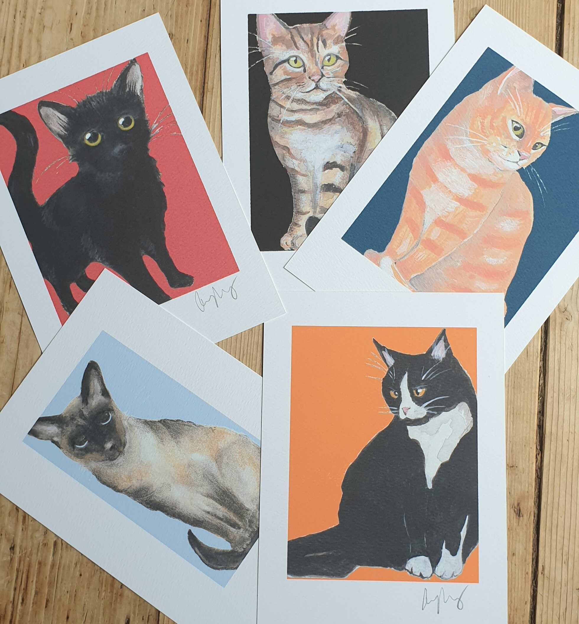 Cat Prints. Ginger Cat Print. Tabby Cat Print. Black and White - Etsy