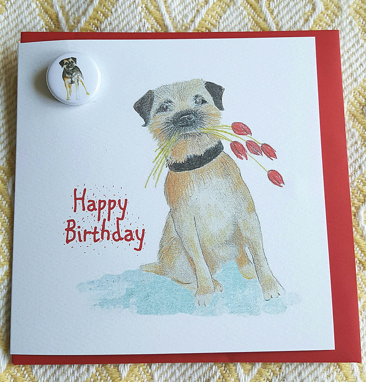 border terrier cake