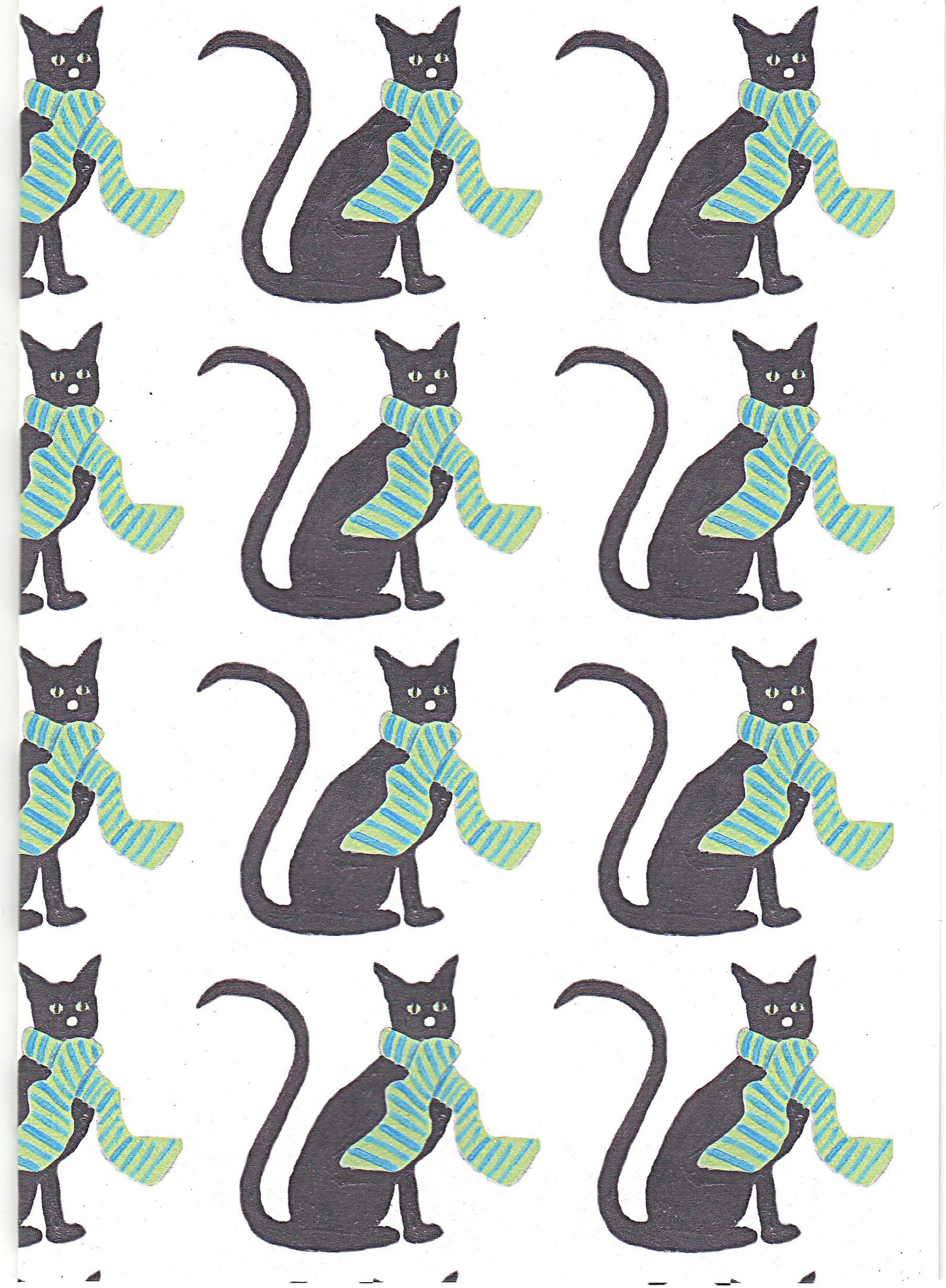 Cat Wrapping Paper. Wrapping Paper With a Cat. Original Etsy