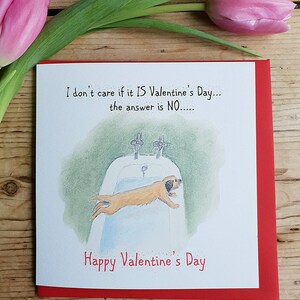 Border Terrier Valentinskarte. Lustige Valentinskarte. Border Terrier lustige Karte. Hunde Valentinskarte. humorvolles Valentinstag