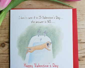 Border Terrier Valentine card. Funny Valentine card. border terrier funny card. dog valentine card. humourous valentine