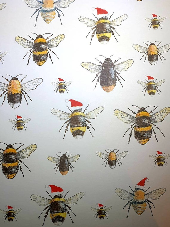 Bumble Bee Wrapping Paper by redhead_hufflepuff