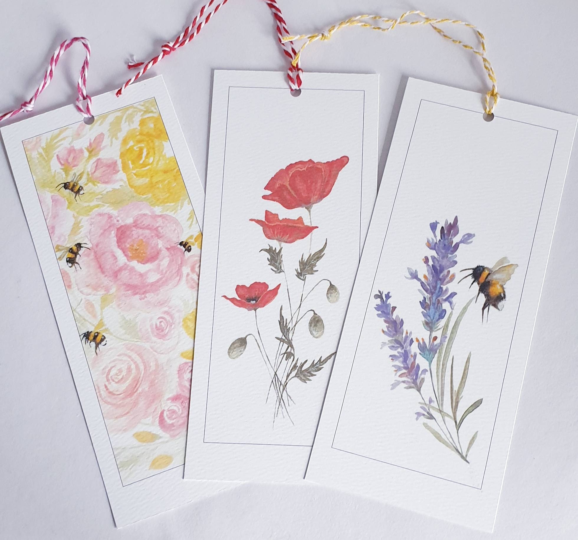 Flower bookmark deals