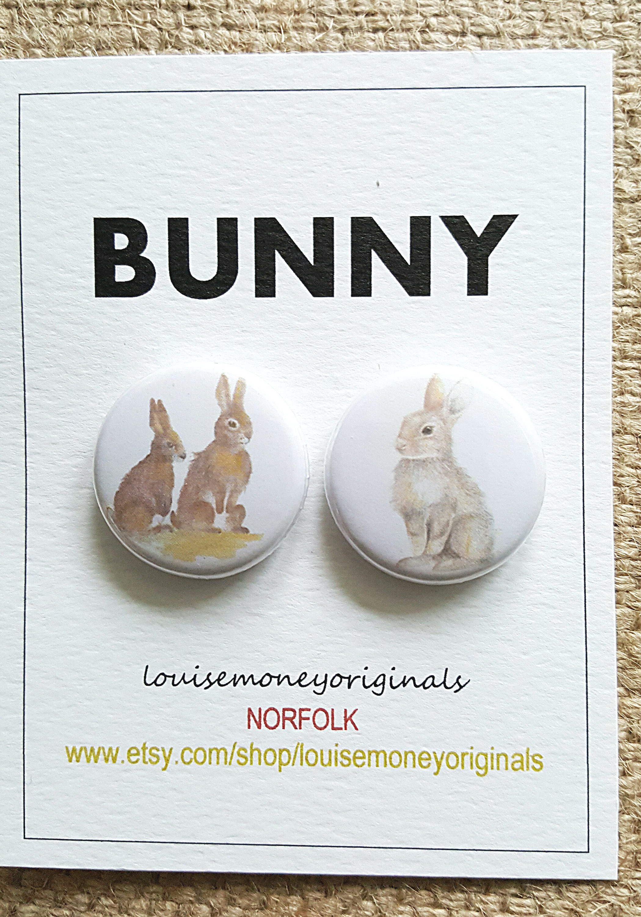 Bunny badges. Gift bunny badges. badges with a bunny. rabbit Etsy