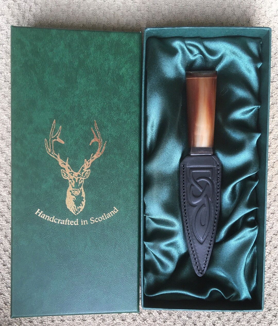 Real Scottish Highland Cow Horn Sgian Dubh Etsy