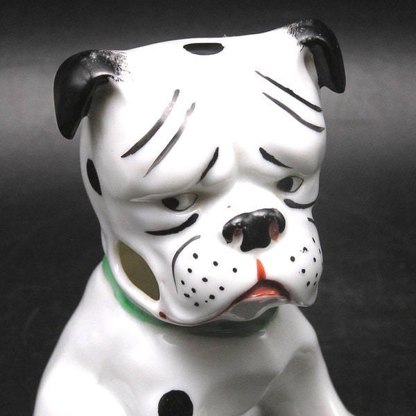 Antique German Porcelain Hand Painted Bulldog #5724