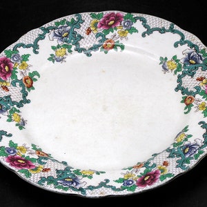 Antique Royal Cauldon Victoria / Floradora 8&quot; Salad Plate