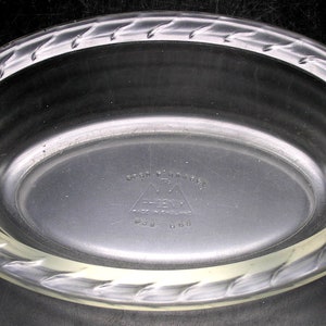 8 Phoenix Brand England Clear Oval Glass Baking Dish 1948