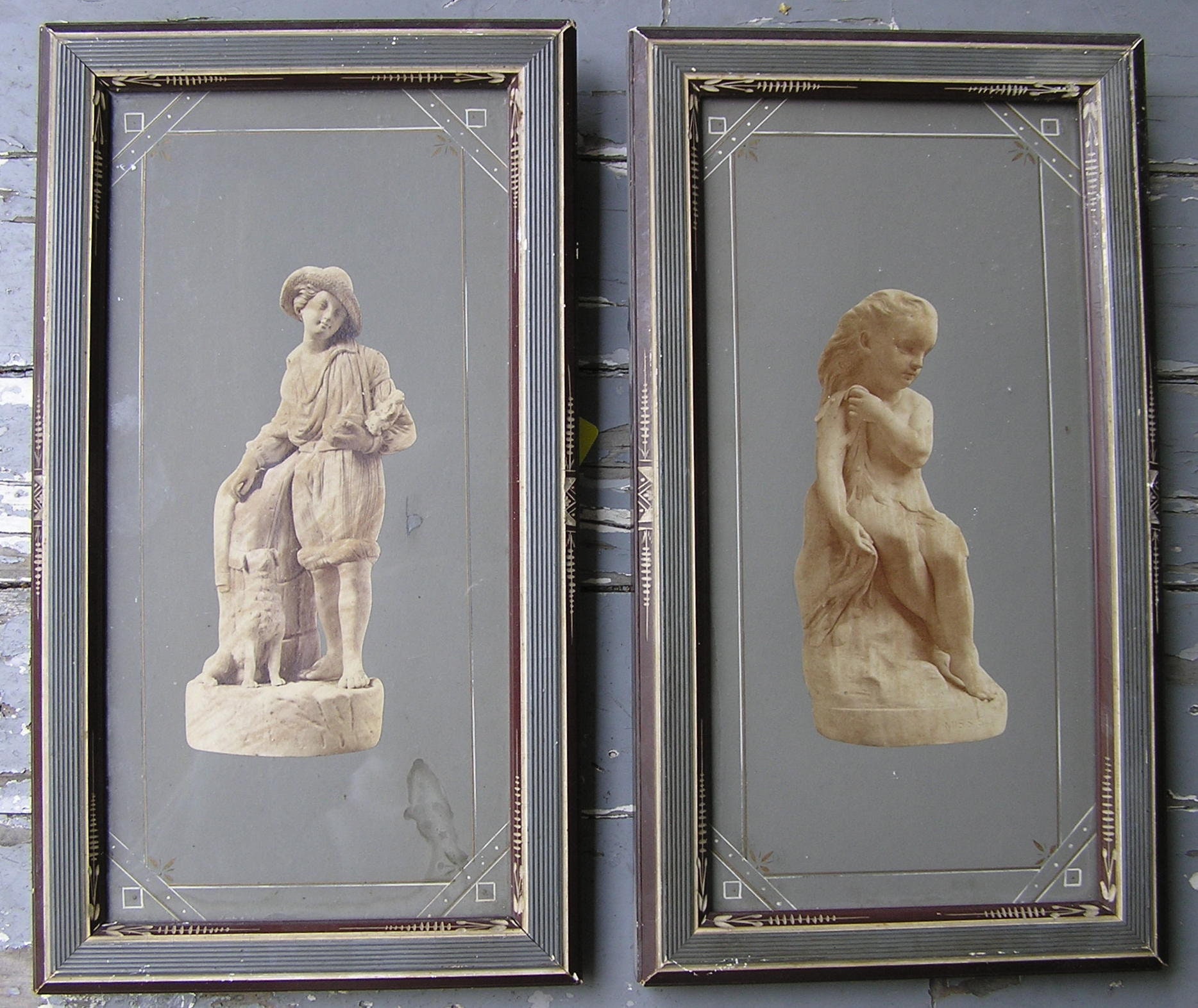 Pair Antique Victorian Eastlake Picture Frames W Original Etsy