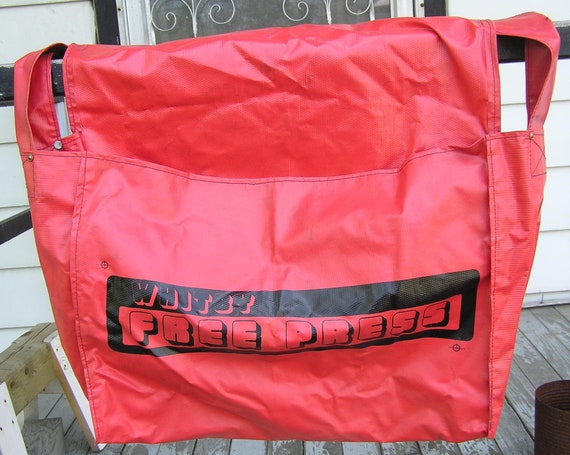 Vintage Newspaper Carrier Bag Whitby Free Press 19