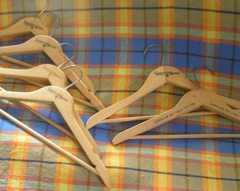 1950s/60s Sheraton Hotels or Canadian National (Railway) System Wooden Clothes Hangers