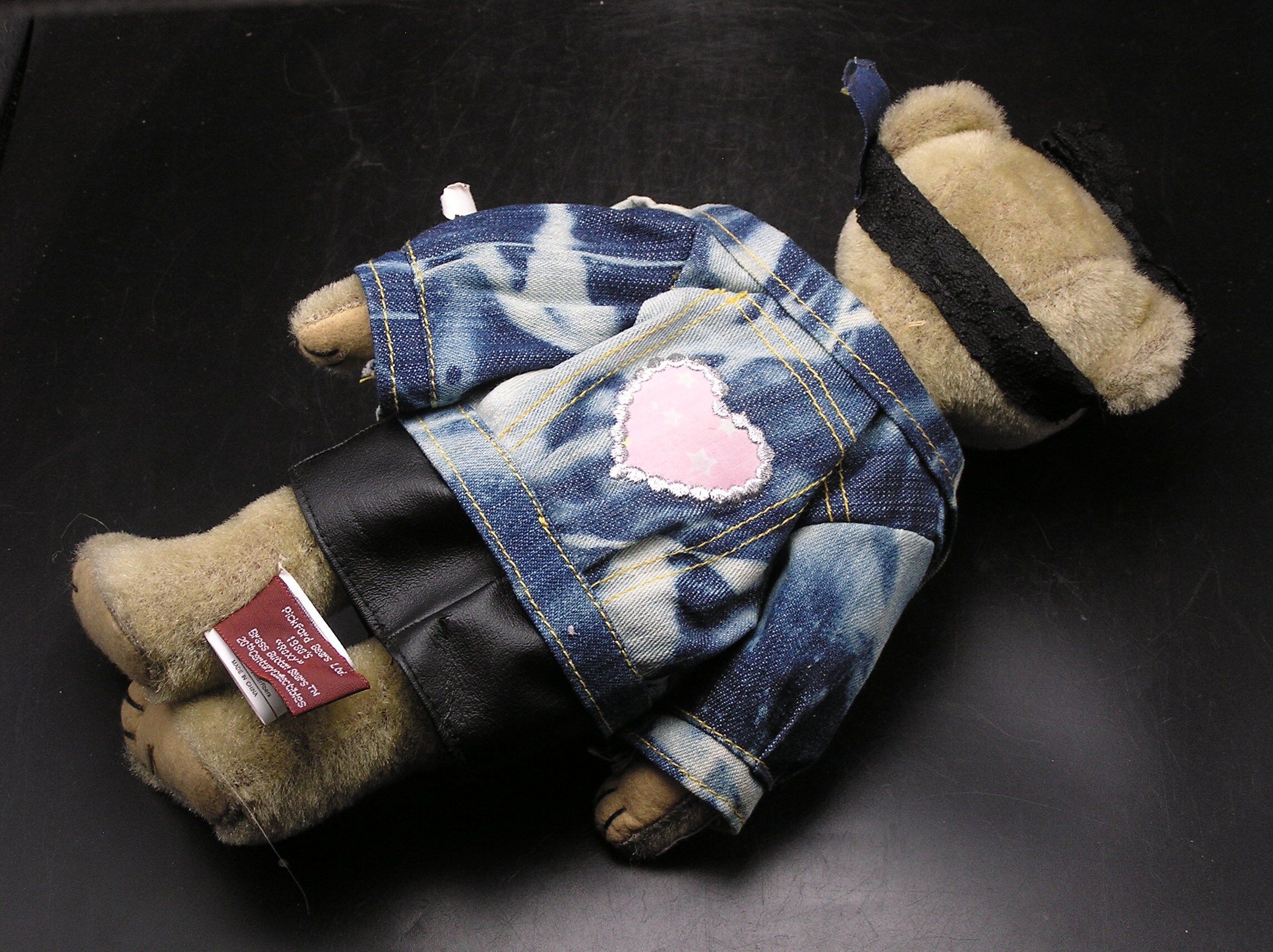 Punk 1980s Brass Button Bear roxy Denim Jacket Etsy