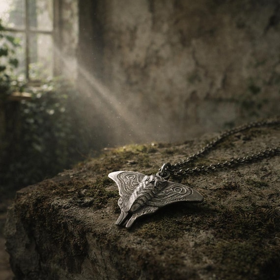 THE MILLER: Sterling Silver 925 Pendant, a Tribute to The Last of Us' Night Moth