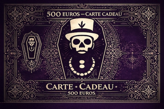 GIFT VOUCHER 500 euros Le Baron Samedi - The ideal gift when you want to give a piece of jewelry… without making a mistake.