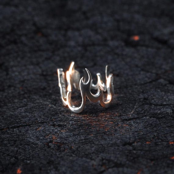 BRULURE ETERNELLE - Fire Ring for Men in 925 Sterling Silver - Handcrafted Creation