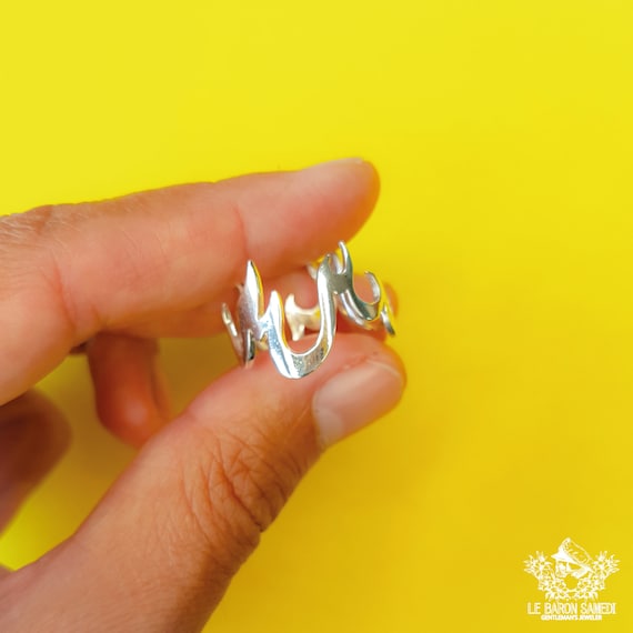 BRULURE ETERNELLE - Fire Ring for Men in 925 Sterling Silver - Handcrafted Creation