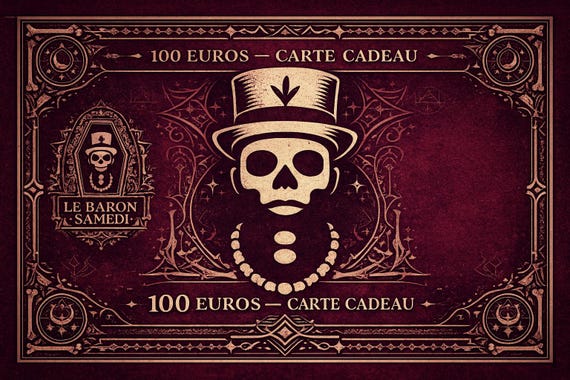 GIFT CERTIFICATE 100 euros Le Baron Samedi - The ideal gift when you want to give a piece of jewelry… without making a mistake.