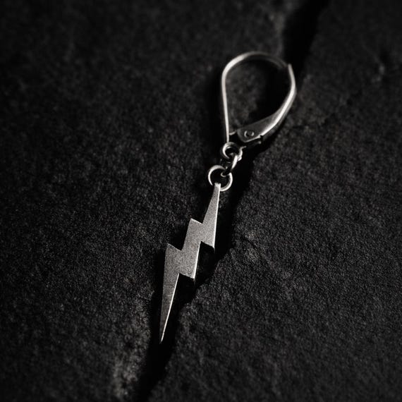 SILVER FLASH – Lightning Bolt Earrings in 925 Sterling Silver