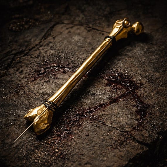 FEMÜR - Handpoker, needle holder for tattooing in brass