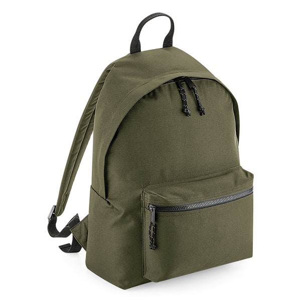 MILITARY GREEN Recycled Backpack. Classic Backpack. Back To School. Academy Backpack. Student Backpack. Recycled Polyester Backpack.