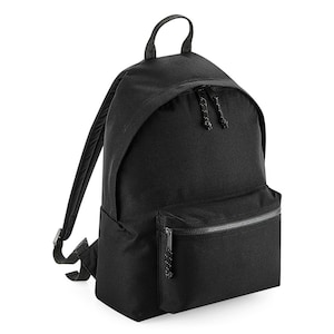 BLACK Recycled Backpack. Classic Backpack. Back To School Backpack. Academy Backpack. Student Backpack. Recycled Polyester Backpack. image 1