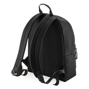 BLACK Recycled Backpack. Classic Backpack. Back To School Backpack. Academy Backpack. Student Backpack. Recycled Polyester Backpack. image 2