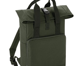 olive green rucksack
